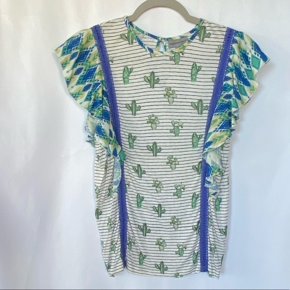Anthropologie Zofana Cactus Print XS - Picture 4 of 6